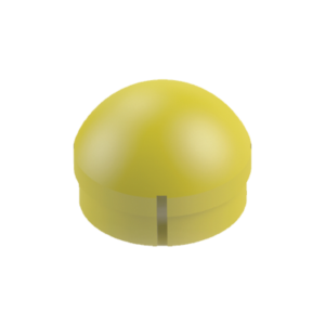 Tapón de silicio poliacetal (POM) amarillo