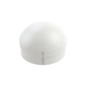 Tapón de silicio poliacetal (POM) blanco