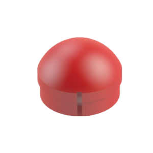 Tapón de silicio poliacetal (POM) rojo