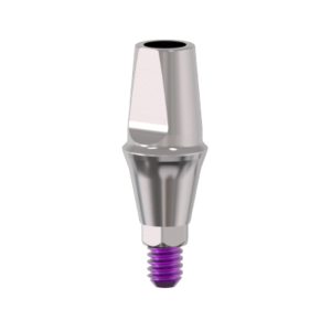 Pilar de titanio premium con cuello 1.5 mm para plataforma ancha